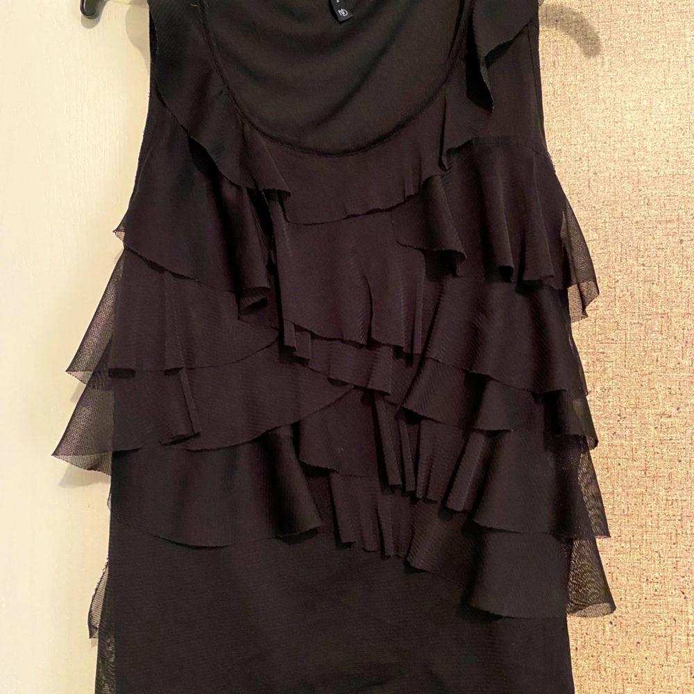 Black sheer blouse